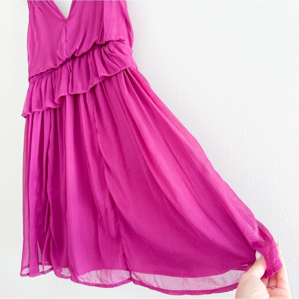 Free People Magenta V-Neck Sundress - Picture 3 of 6
